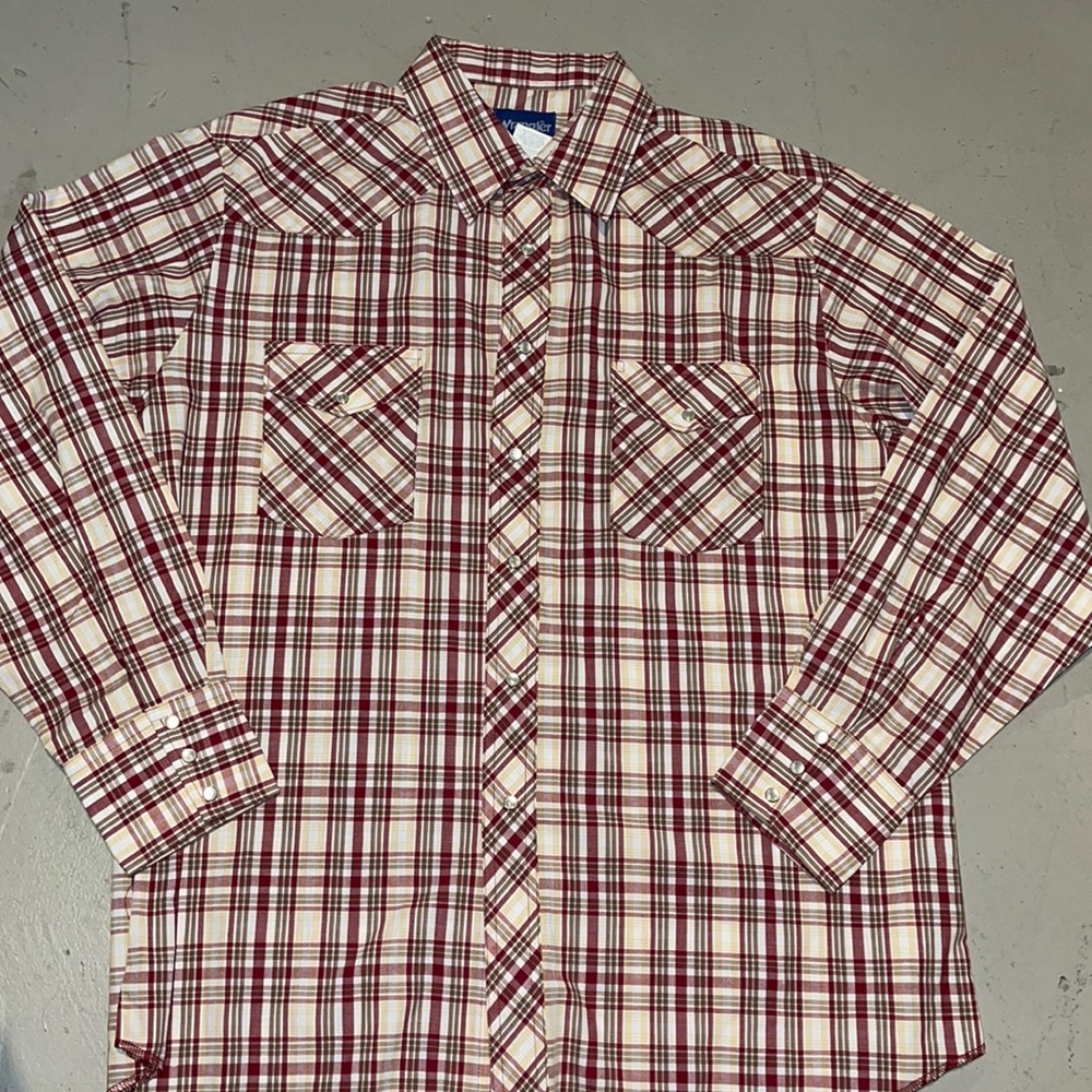 - Vintage western mens XL button up Pearl button shirt